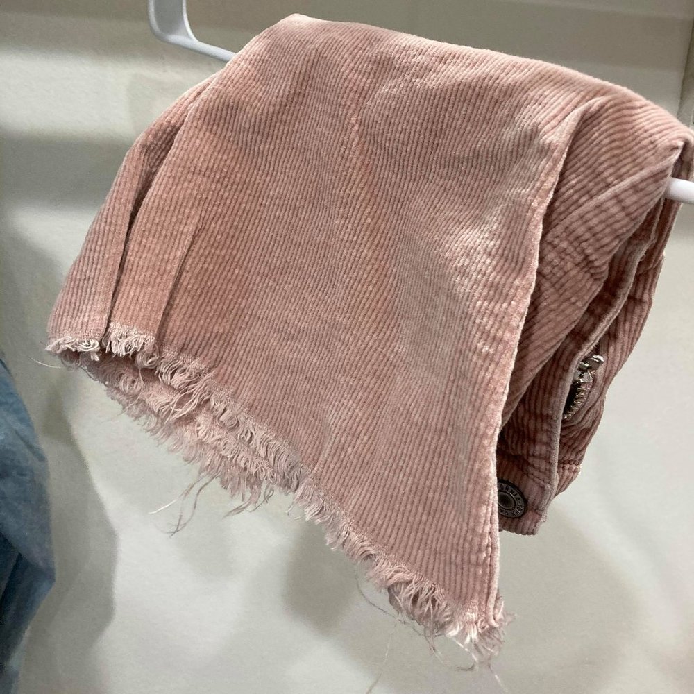 Brandy Melville Juliette Pink Corduroy Skirt